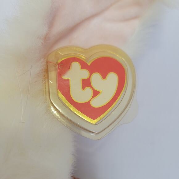 Vintage 1993 TY "The Attic Treasures Collection" Jointed Plush Long Eared Rabbit - Picture 4 of 14